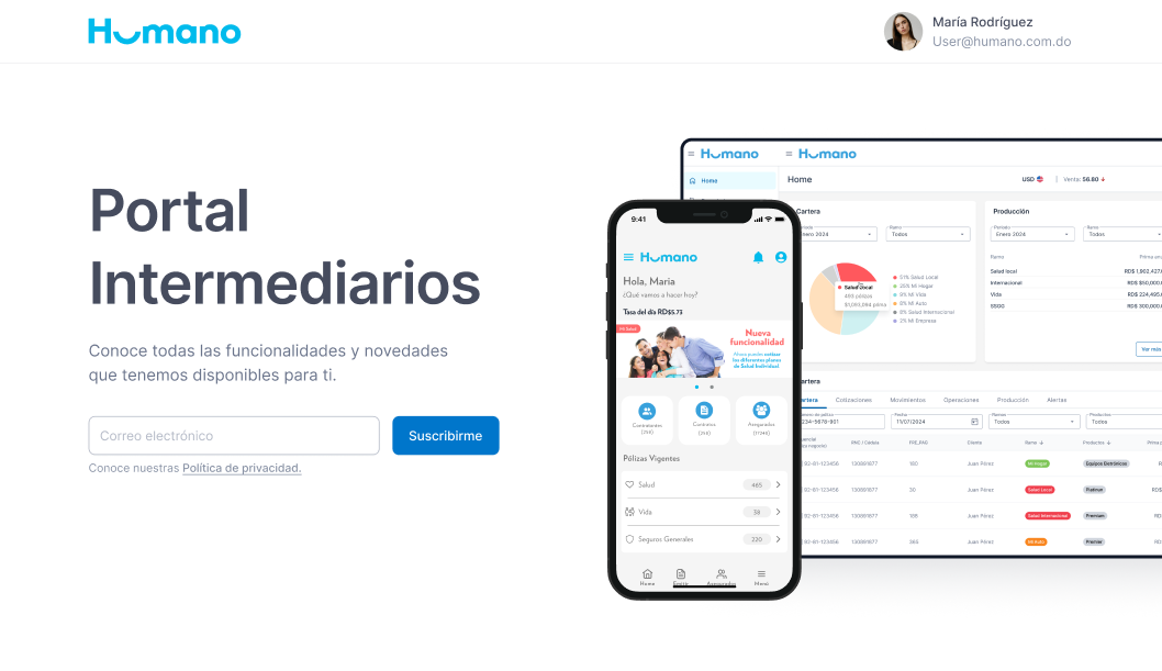 Portal de Intermediarios — Novedades, Carteras & App