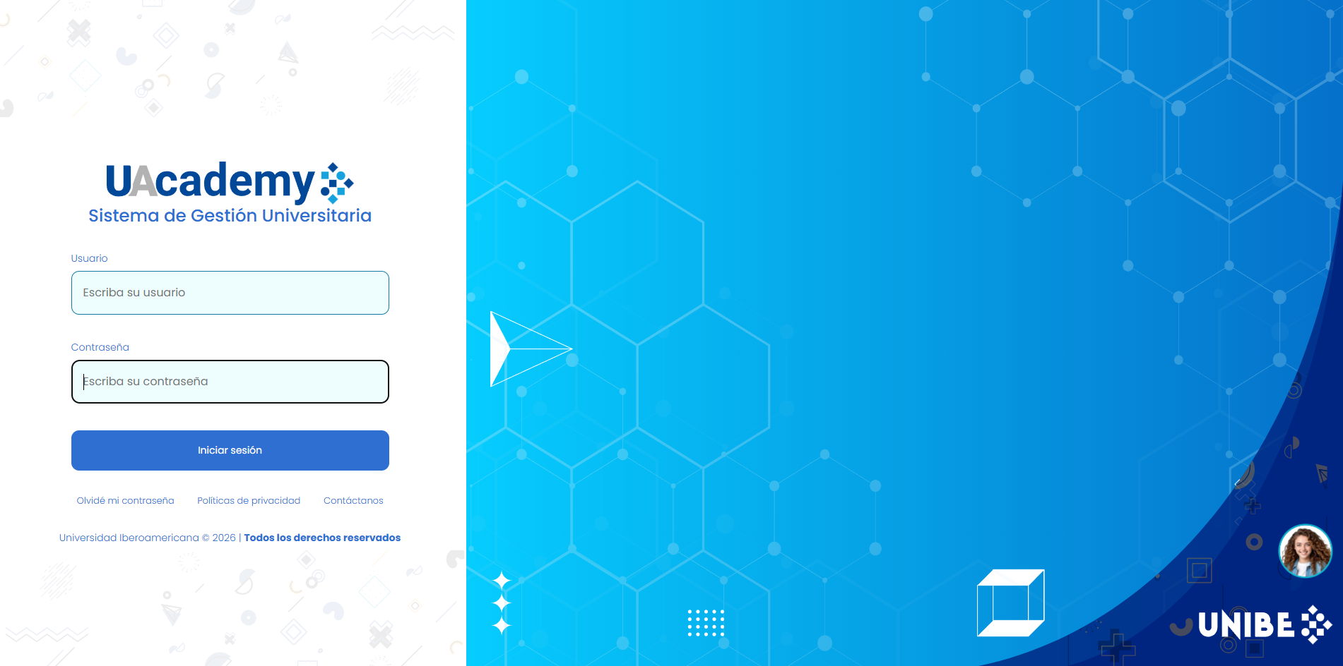 UAcademy — Sistema de Gestión Universitaria (UNIBE)